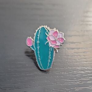 Cactus Floral Enamel Pin